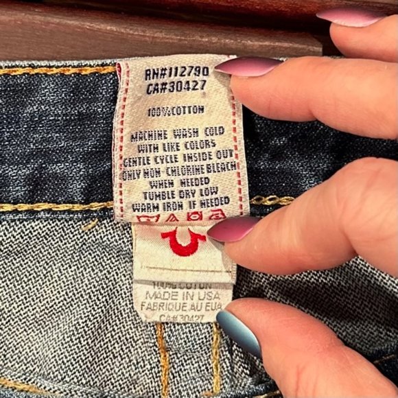 Women's True Religion Joey Dark Hollow 1st Edition Twisted Inseam Jeans, Sz 30 - Picture 6 of 14